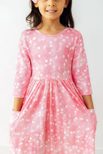 Mila & Rose ® Shine Bright 3/4 Sleeve Pocket Twirl Dress - 