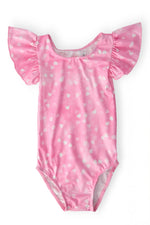 Mila & Rose ® Shine Bright S/S Flutter Sleeve Leotard - 