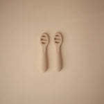 Mushie First Feeding Baby Spoons for Smooth Transition to Self Feeding - Baby & Toddler > Nursing & Feeding silicone tableware