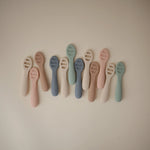 Mushie First Feeding Baby Spoons for Smooth Transition to Self Feeding - Baby & Toddler > Nursing & Feeding silicone tableware