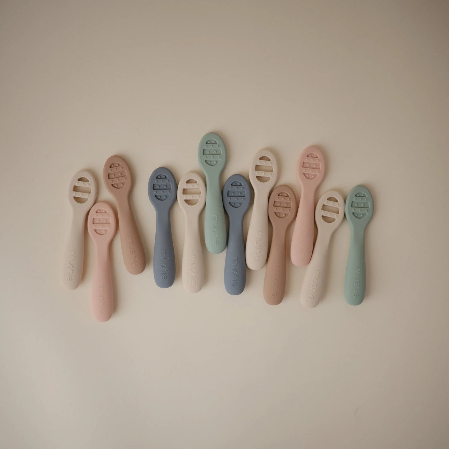 Mushie First Feeding Baby Spoons for Smooth Transition to Self Feeding - Baby & Toddler > Nursing & Feeding silicone tableware