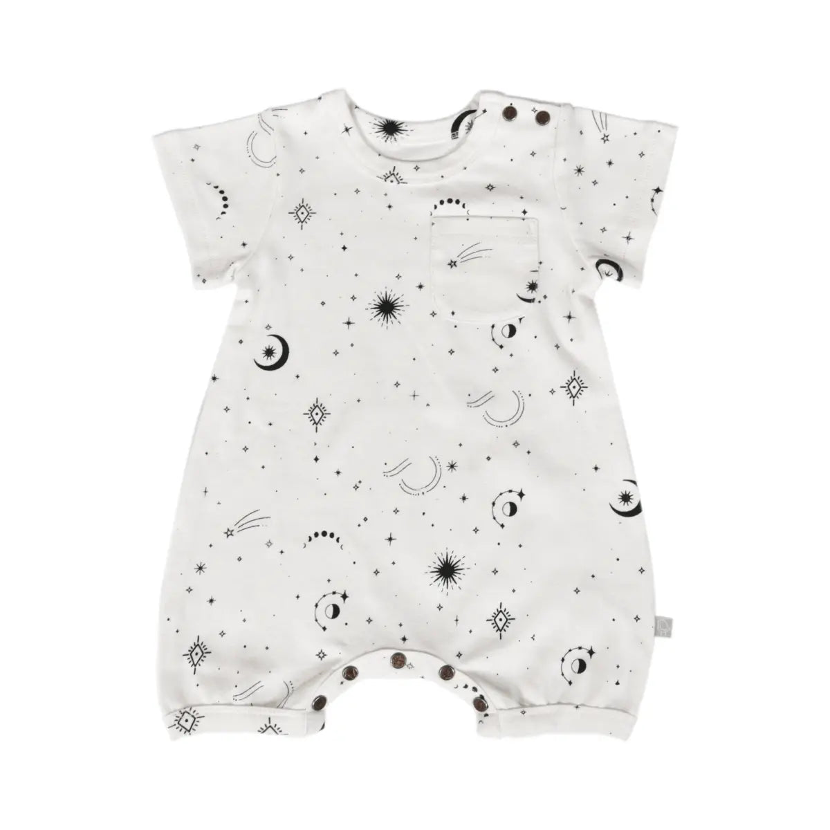 Finn + Emma short sleeve romper | celestial - 