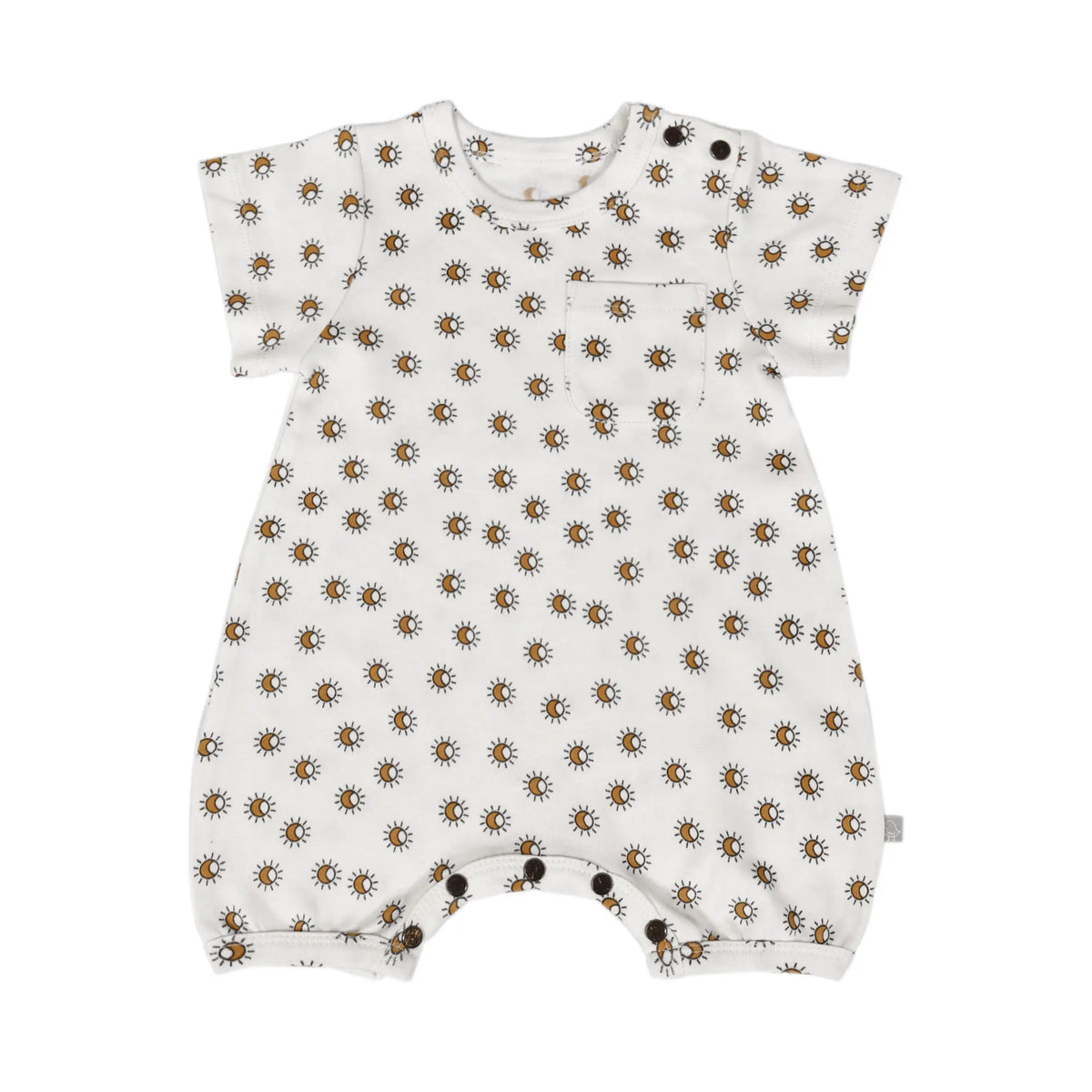 short sleeve romper | sun - Baby & Toddler Clothing, One-piece garment, Infant bodysuit, Button, Pattern | Everetts Place