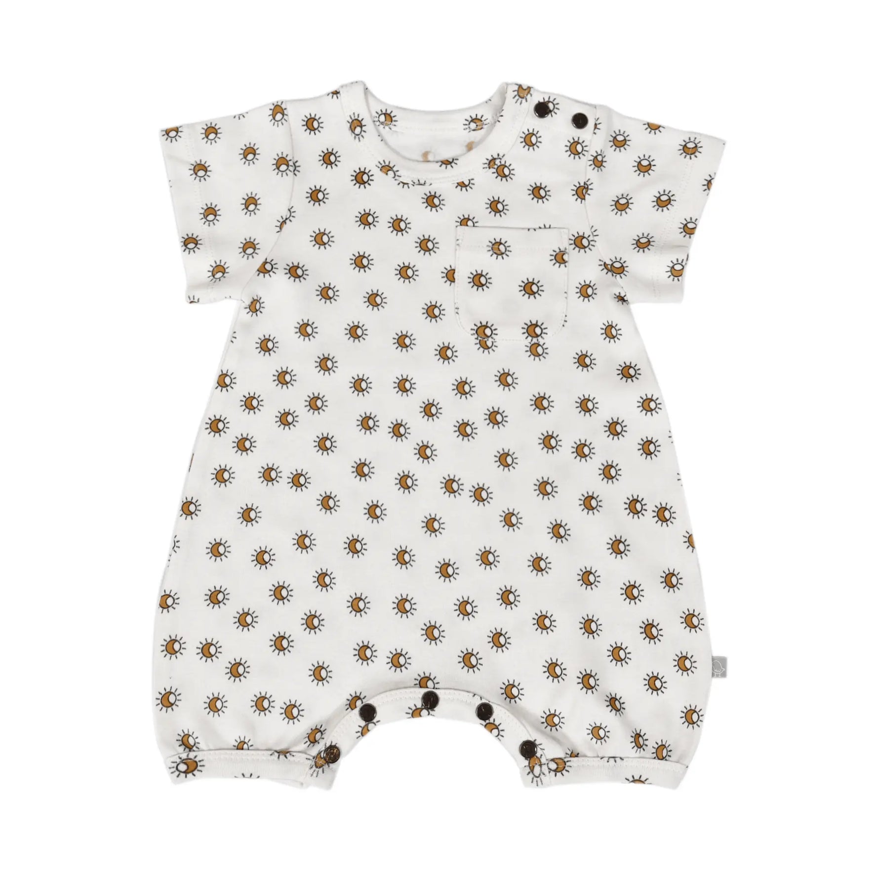 short sleeve romper | sun - Baby & Toddler Clothing, One-piece garment, Infant bodysuit, Button, Pattern | Everetts Place