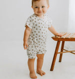 Finn + Emma short sleeve romper | sun - 