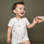 Finn + Emma short sleeve romper | celestial - 