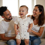 Finn + Emma short sleeve romper | celestial - 