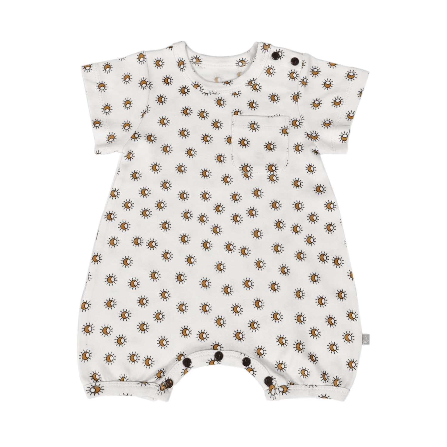 Finn + Emma short sleeve romper | sun - 