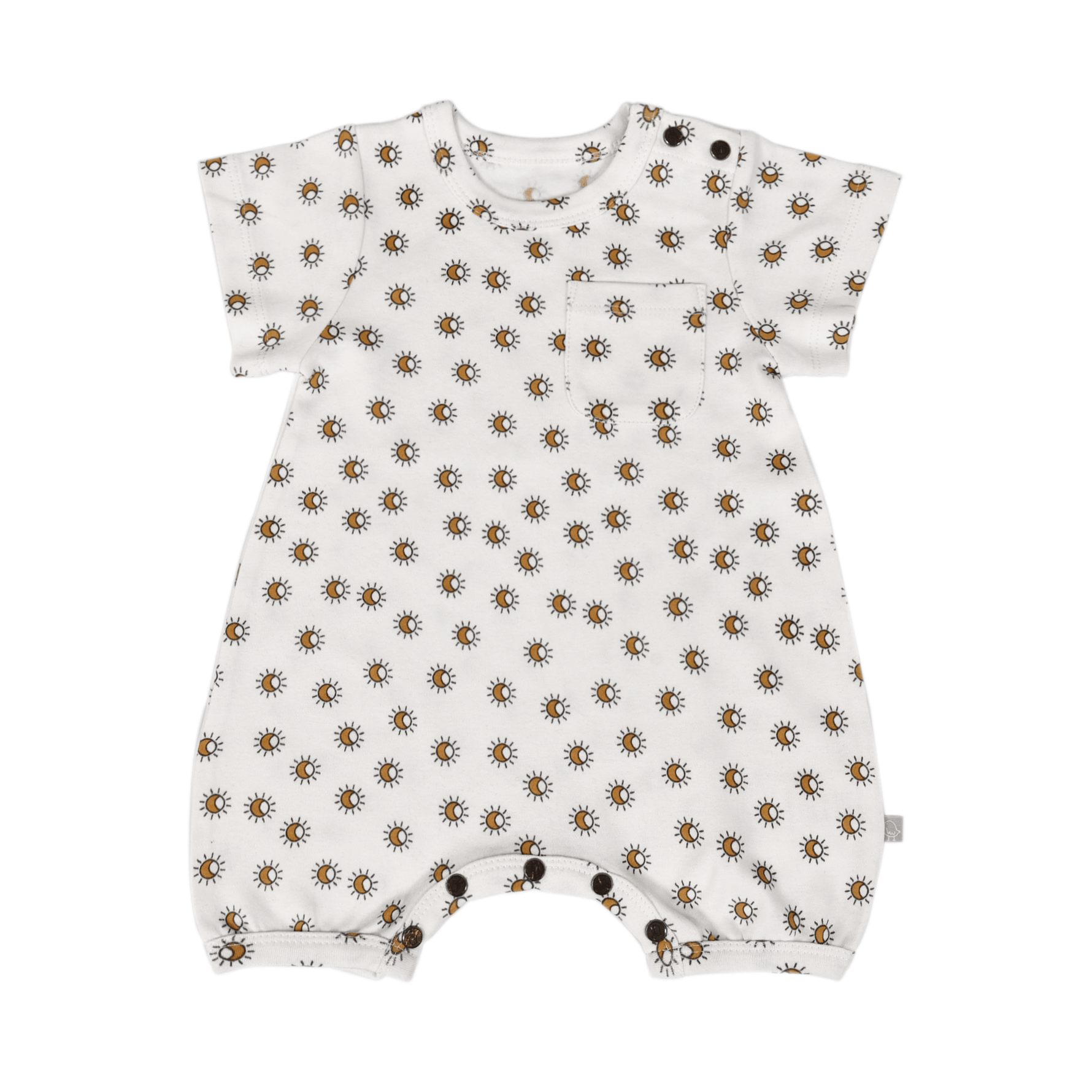 Finn + Emma short sleeve romper | sun - 