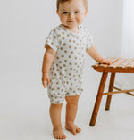 Finn + Emma short sleeve romper | sun - 
