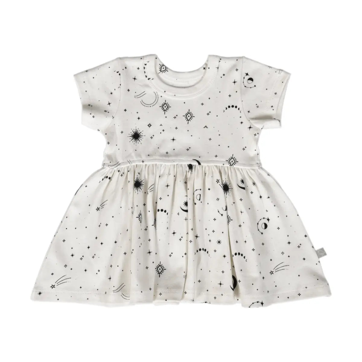 Finn + Emma short sleeve twirl dress | celestial - 