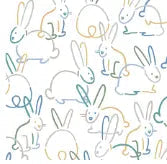 Finn + Emma short sleeve twirl dress | bunnies - 