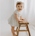 Finn + Emma short sleeve twirl dress | bunnies - 
