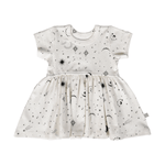 Finn + Emma short sleeve twirl dress | celestial - 