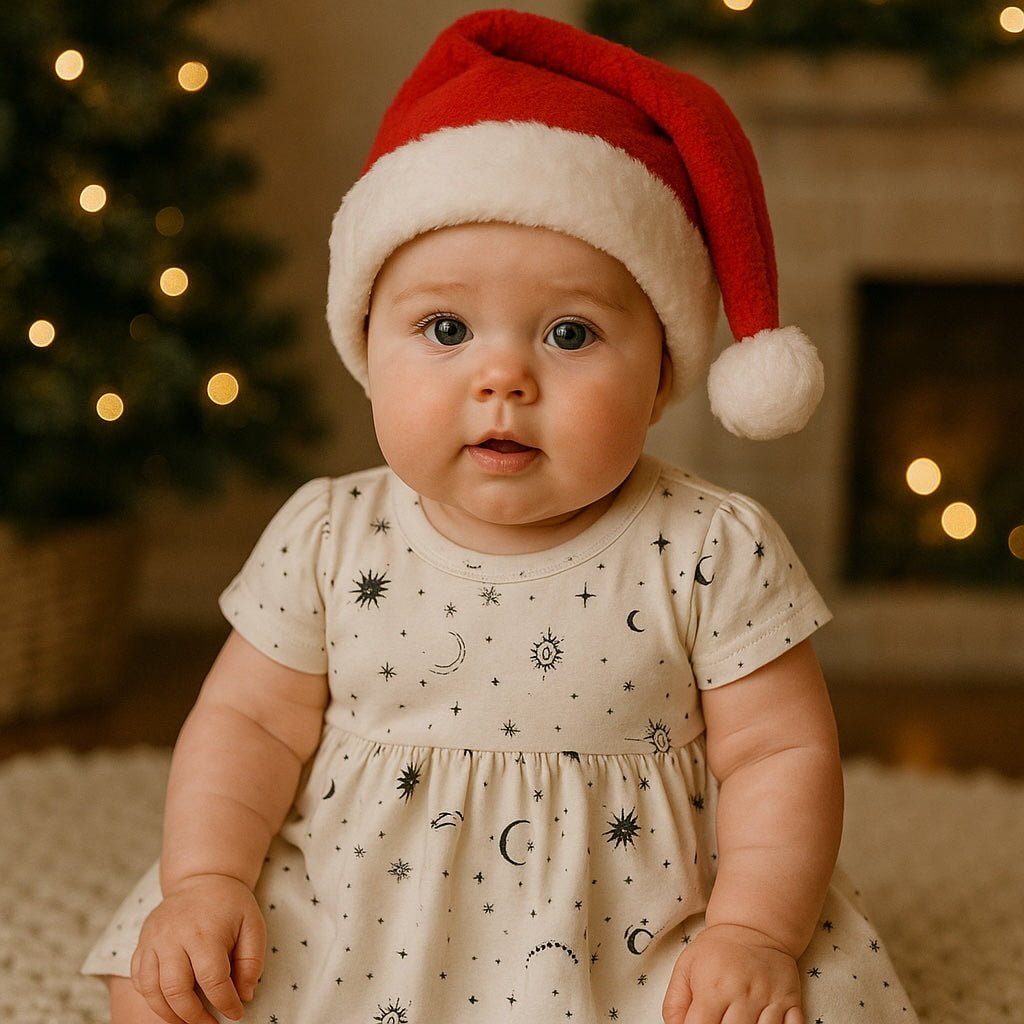 Finn + Emma short sleeve twirl dress | celestial - 