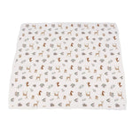 Newcastle Classics Sierra Fox and Deer and Orchid Lavender Cotton Newcastle Blanket - 