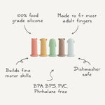Mushie Silicone Animal Finger Puppets - 