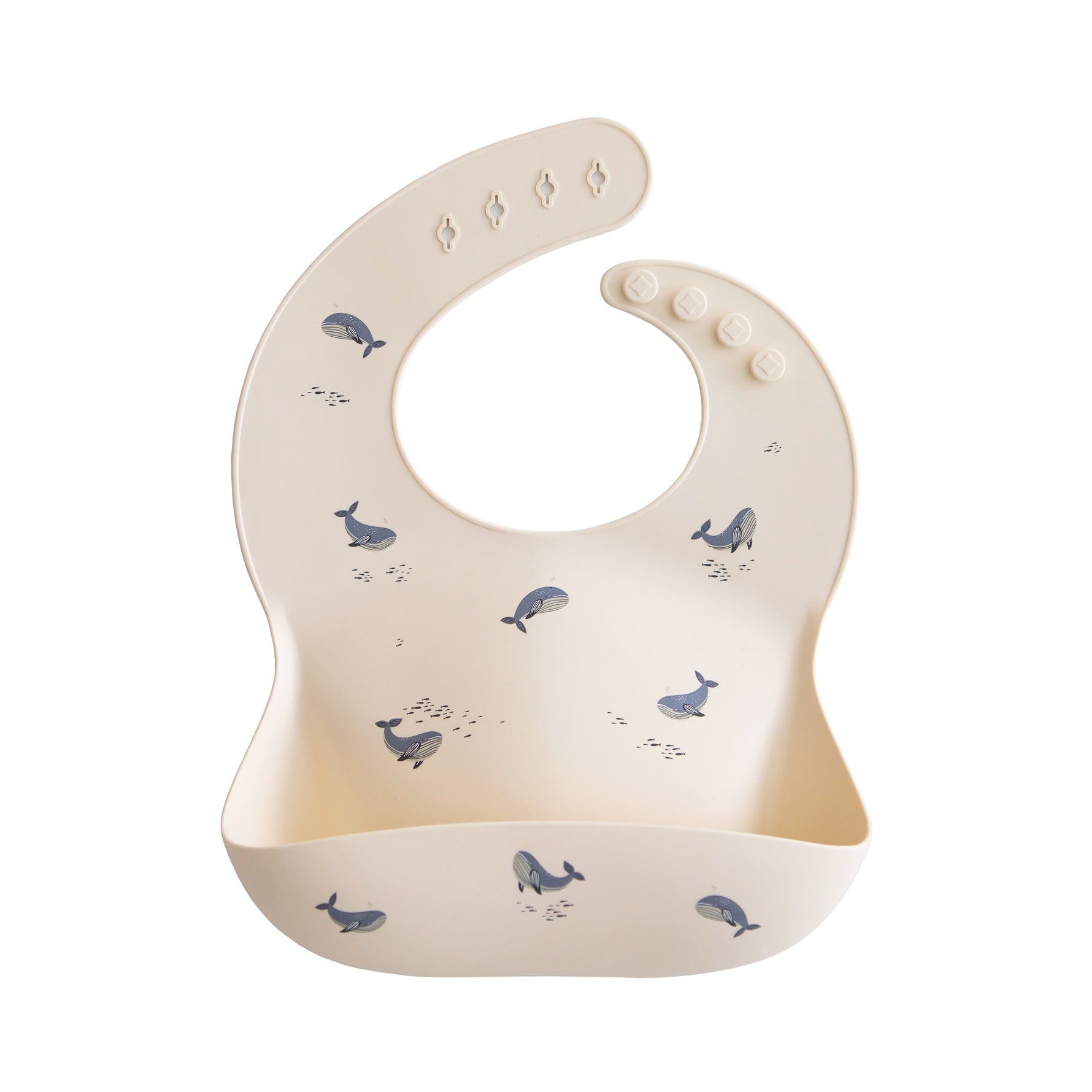 Mushie Mushie Silicone Baby Bibs: Cheerful, Easy-Clean Mealtime Essential -