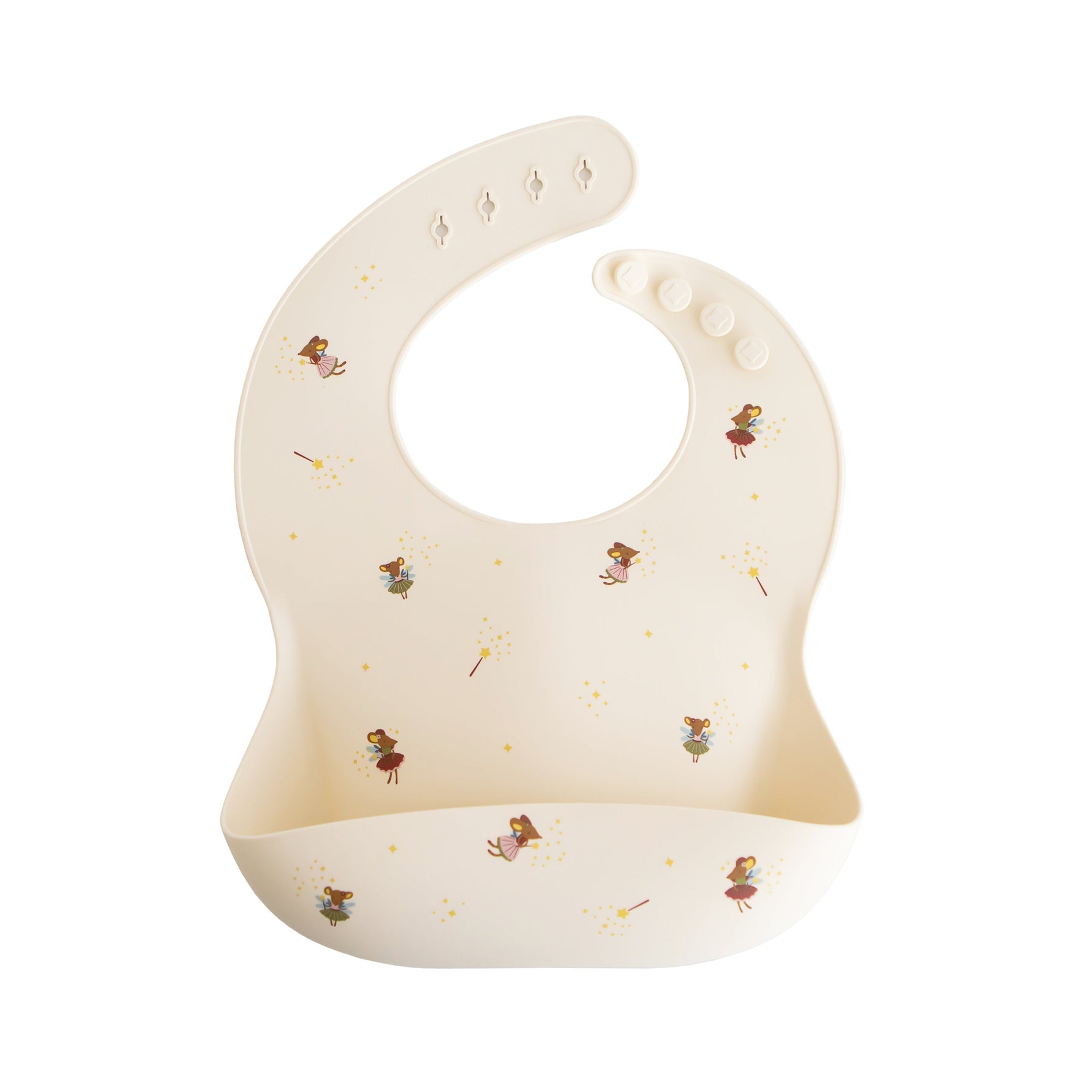 Mushie Mushie Silicone Baby Bibs: Cheerful, Easy-Clean Mealtime Essential -