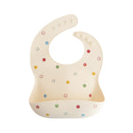 Mushie Mushie Silicone Baby Bibs: Cheerful, Easy-Clean Mealtime Essential -