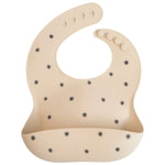 Mushie Silicone Baby Bib with Adjustable Neck Strap and Front Pocket for Easy Cleaning - Everetts Place Boutique - 