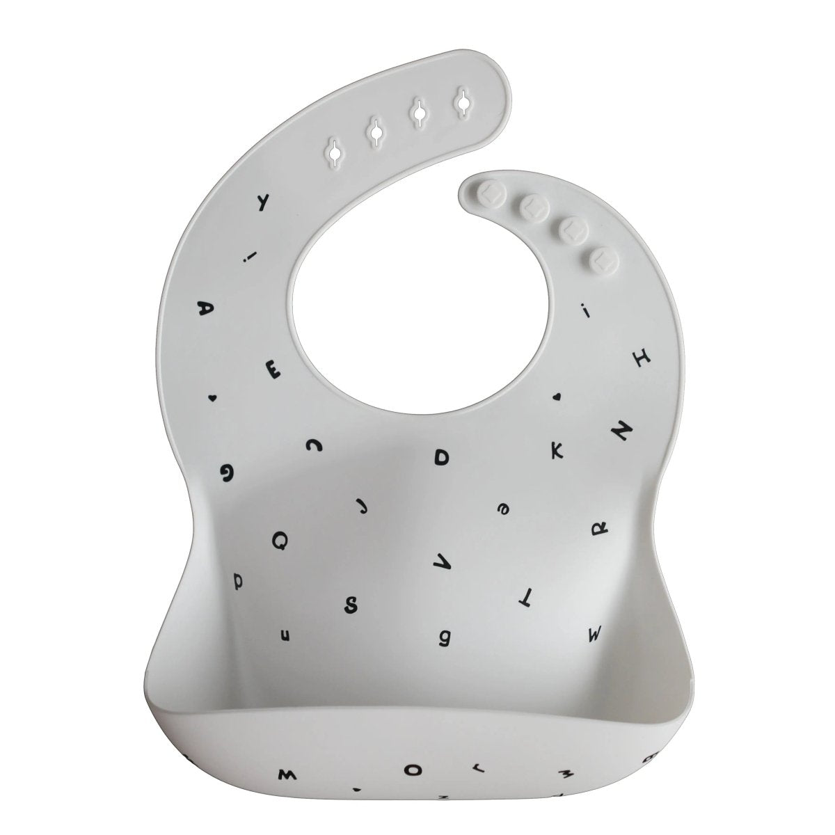 Mushie Silicone Baby Bib with Adjustable Neck Strap and Front Pocket for Easy Cleaning - Everetts Place Boutique - 
