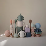 Mushie Silicone Baby Bottle Brush Double Sided 2 in 1 Cleaning Tool - Everetts Place Boutique - 