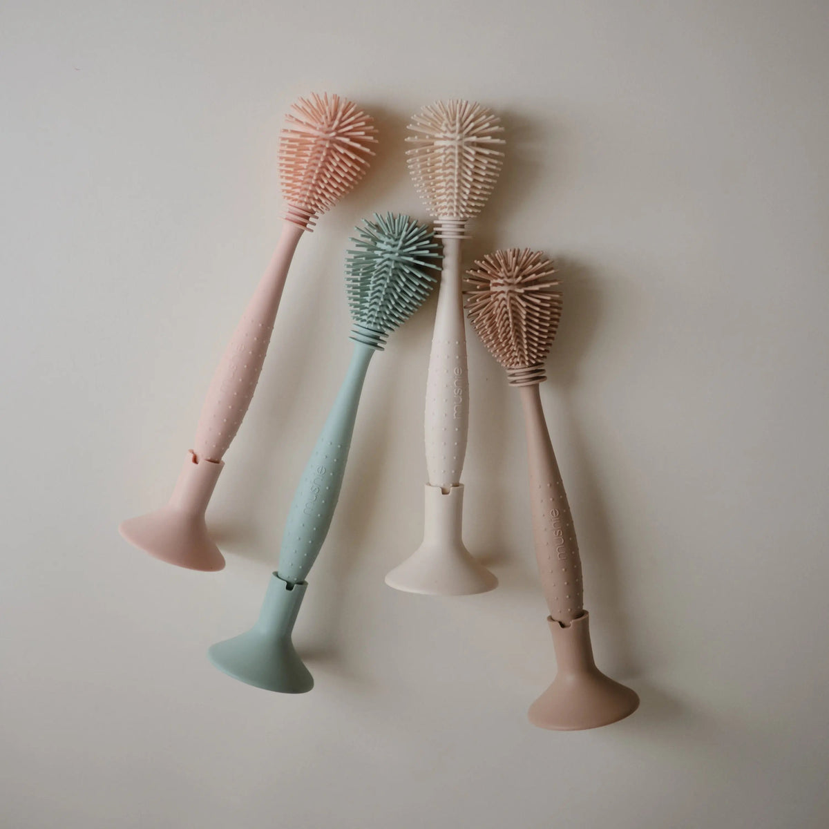 Mushie Silicone Baby Bottle Brush - 