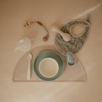 Mushie Silicone Baby Rattle Toy for Infants Gentle Sensory Experience Easy to Hold Design - 