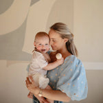 Mushie Silicone Baby Rattle Toy for Infants Gentle Sensory Experience Easy to Hold Design - 