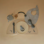 Mushie Silicone Baby Rattle Toy for Infants Gentle Sensory Experience Easy to Hold Design - 