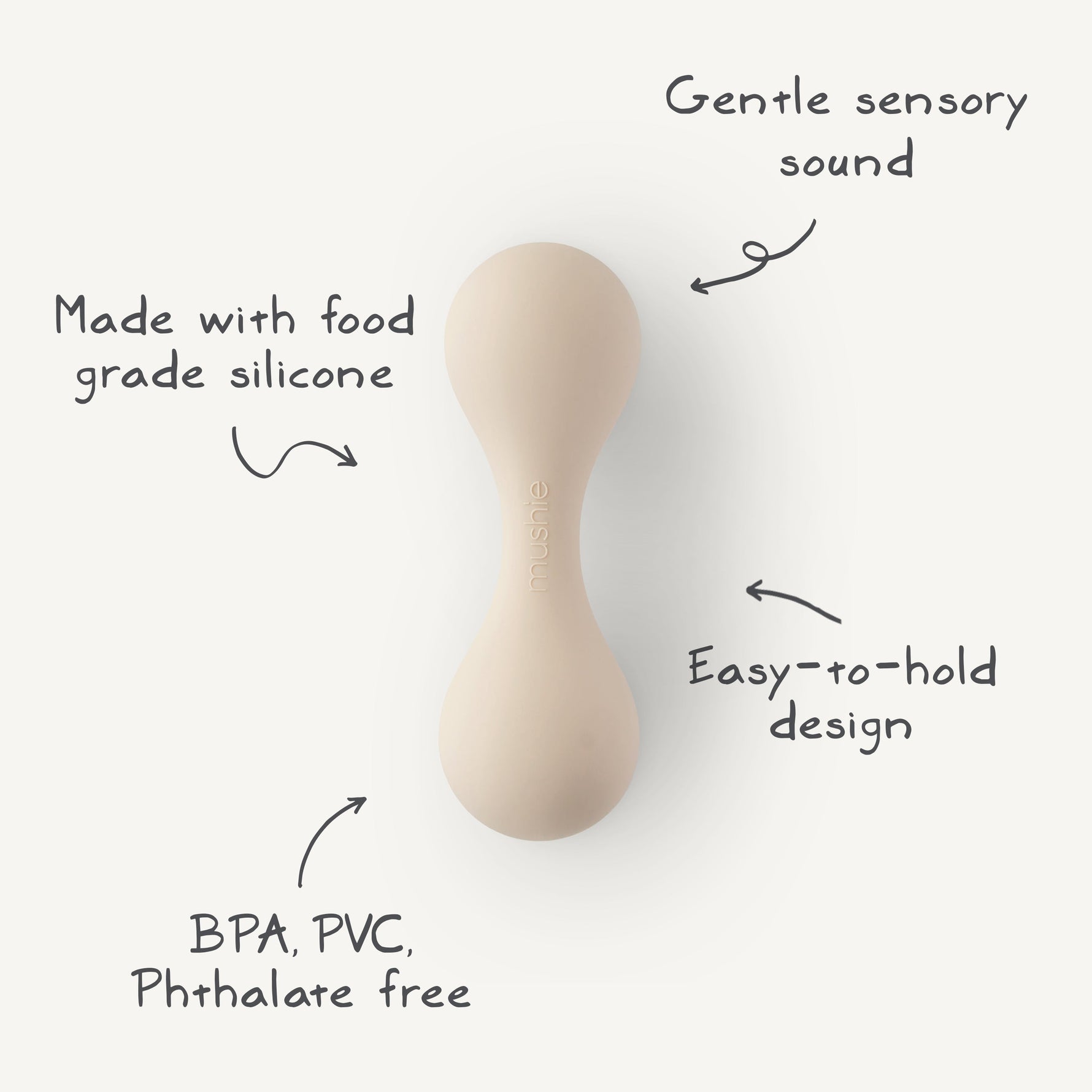 Mushie Silicone Baby Rattle ToyEveretts Place