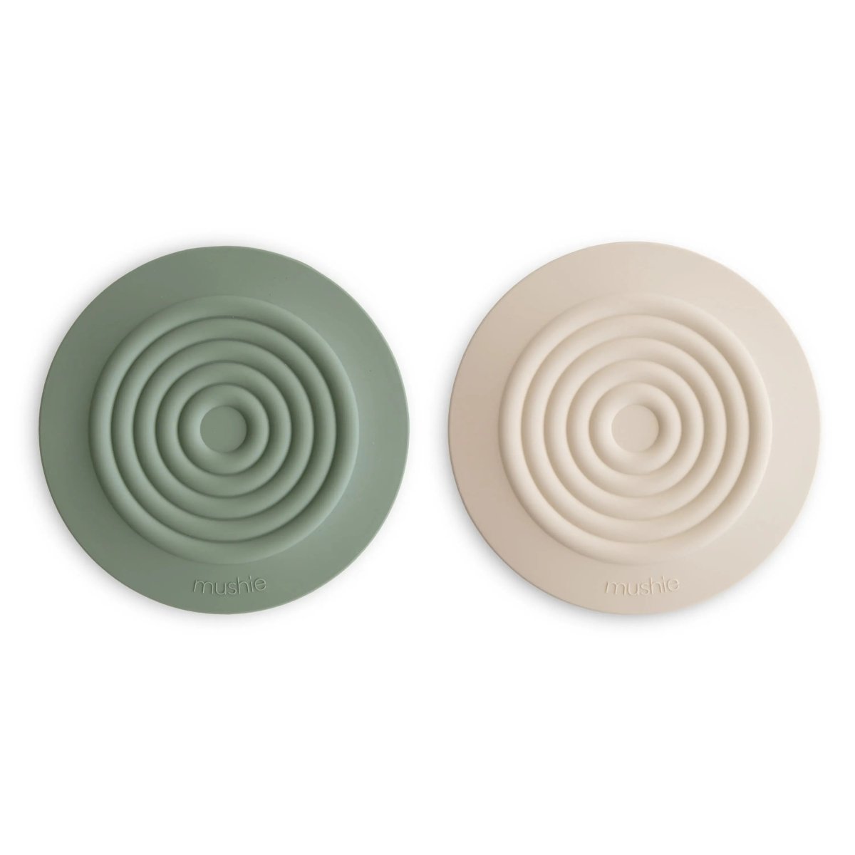 Mushie Silicone Bathtub Drain Stopper Set of 2 Flexible Water Seal Covers - 