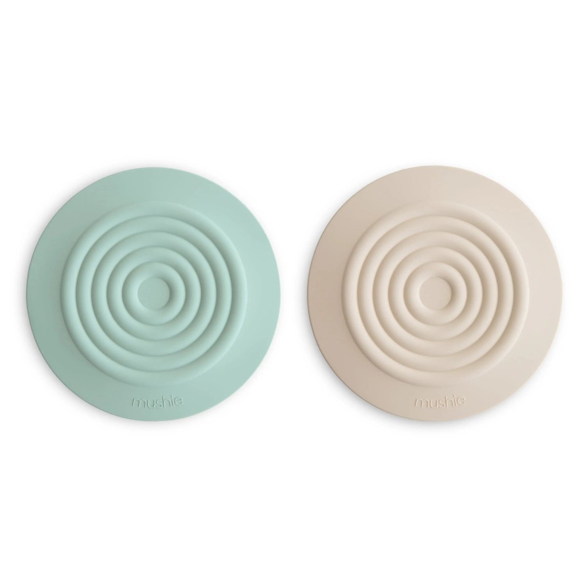 Mushie Silicone Bathtub Drain Stopper Set of 2 Flexible Water Seal Covers - 