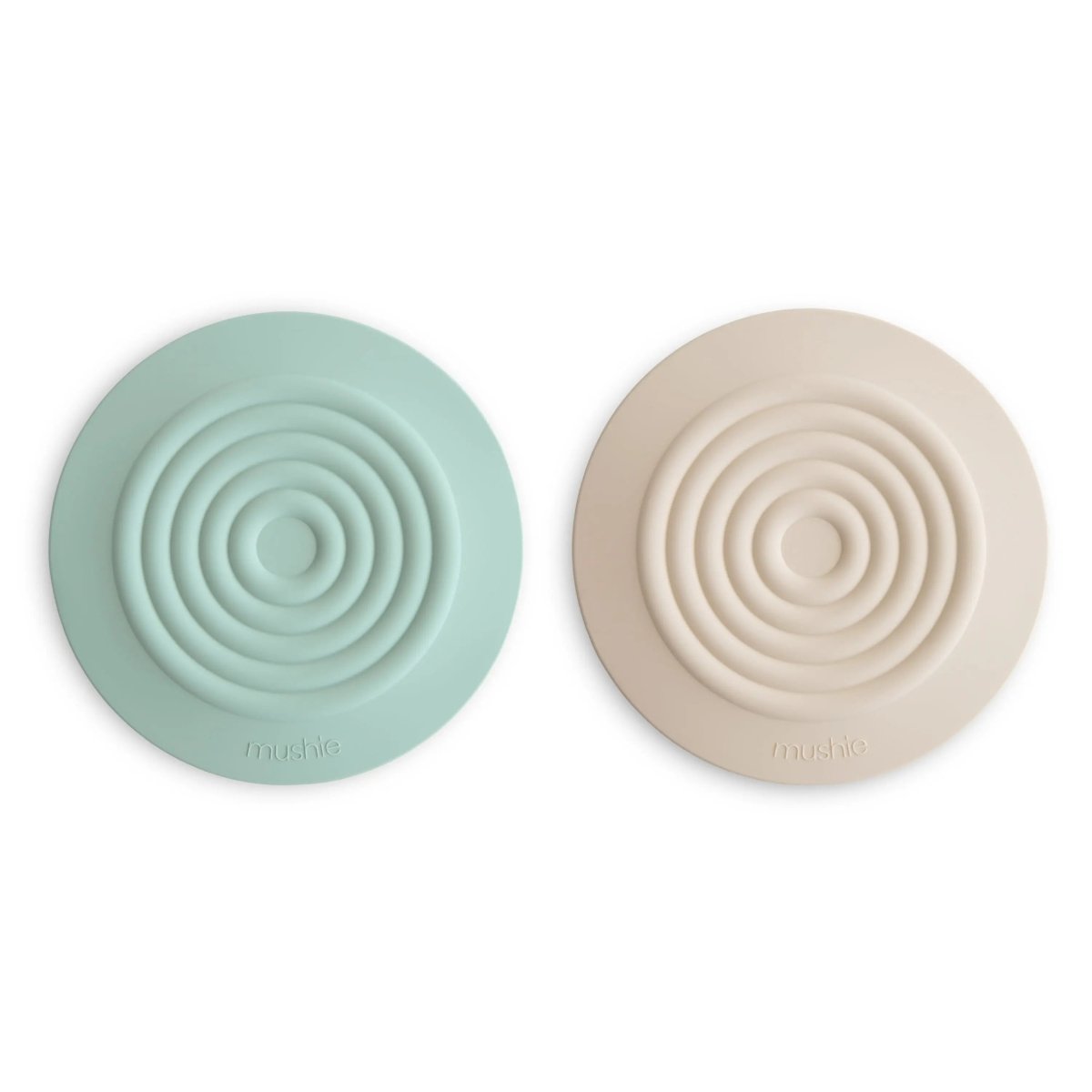 Mushie Silicone Bathtub Drain Stopper Set of 2 Flexible Water Seal Covers - 