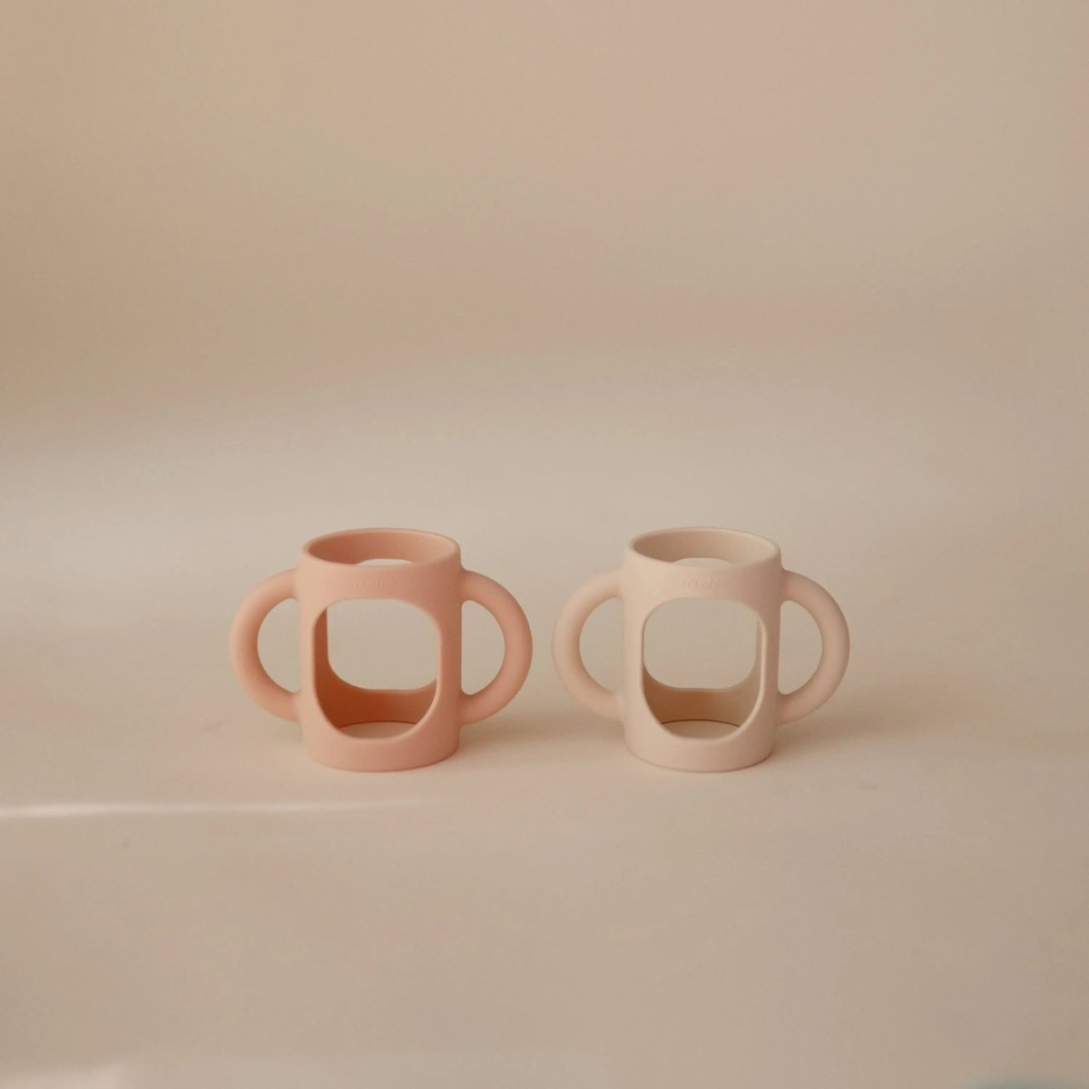 Mushie Silicone Bottle Handles for Baby Bottles Comfortable Grip Food Grade Silicone - Everetts Place Boutique - 