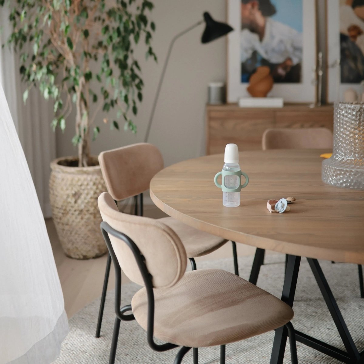 Mushie Silicone Bottle Handles for Baby Bottles Comfortable Grip Food Grade Silicone - Everetts Place Boutique - 