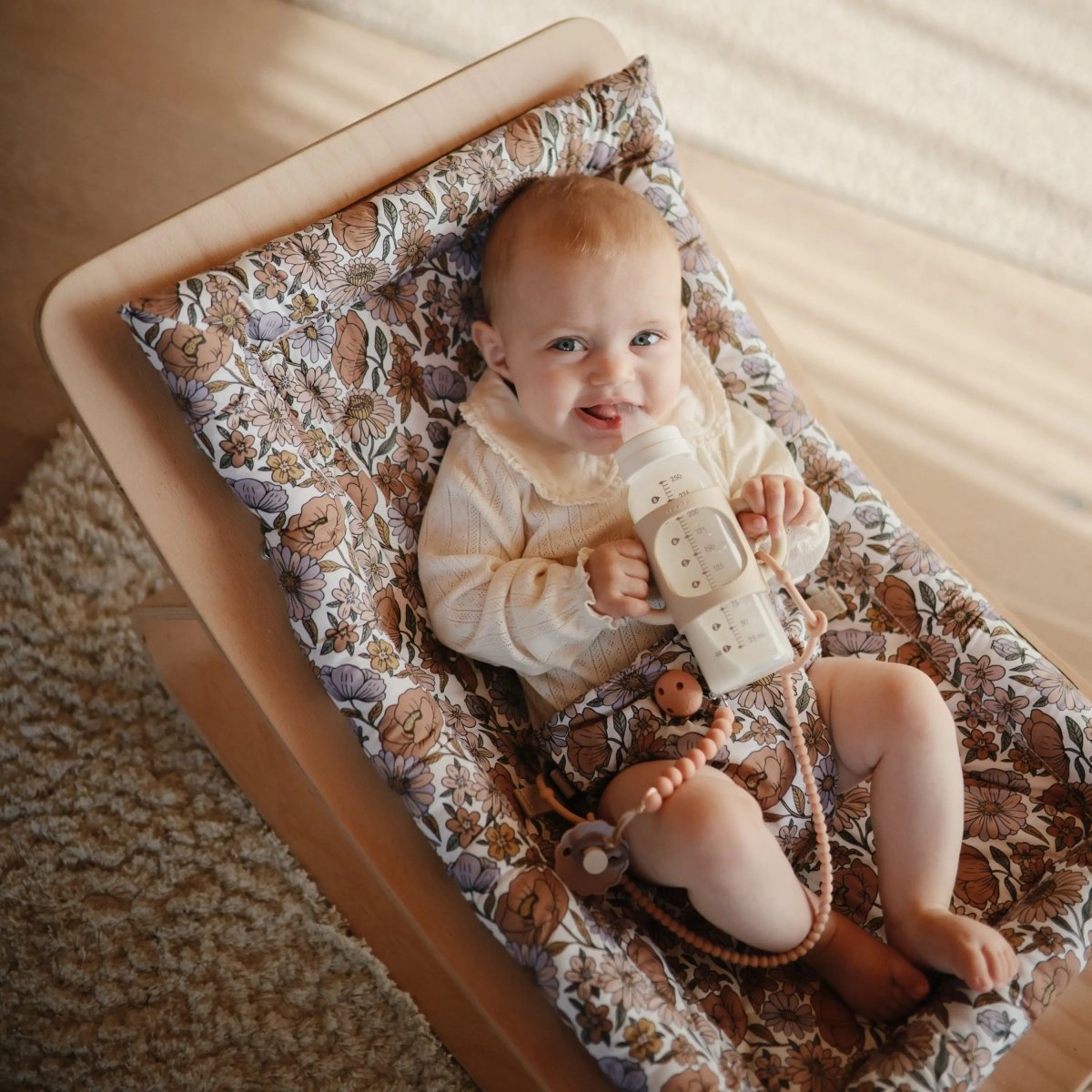 Mushie Silicone Bottle Handles for Baby Bottles Comfortable Grip Food Grade Silicone - Everetts Place Boutique - 