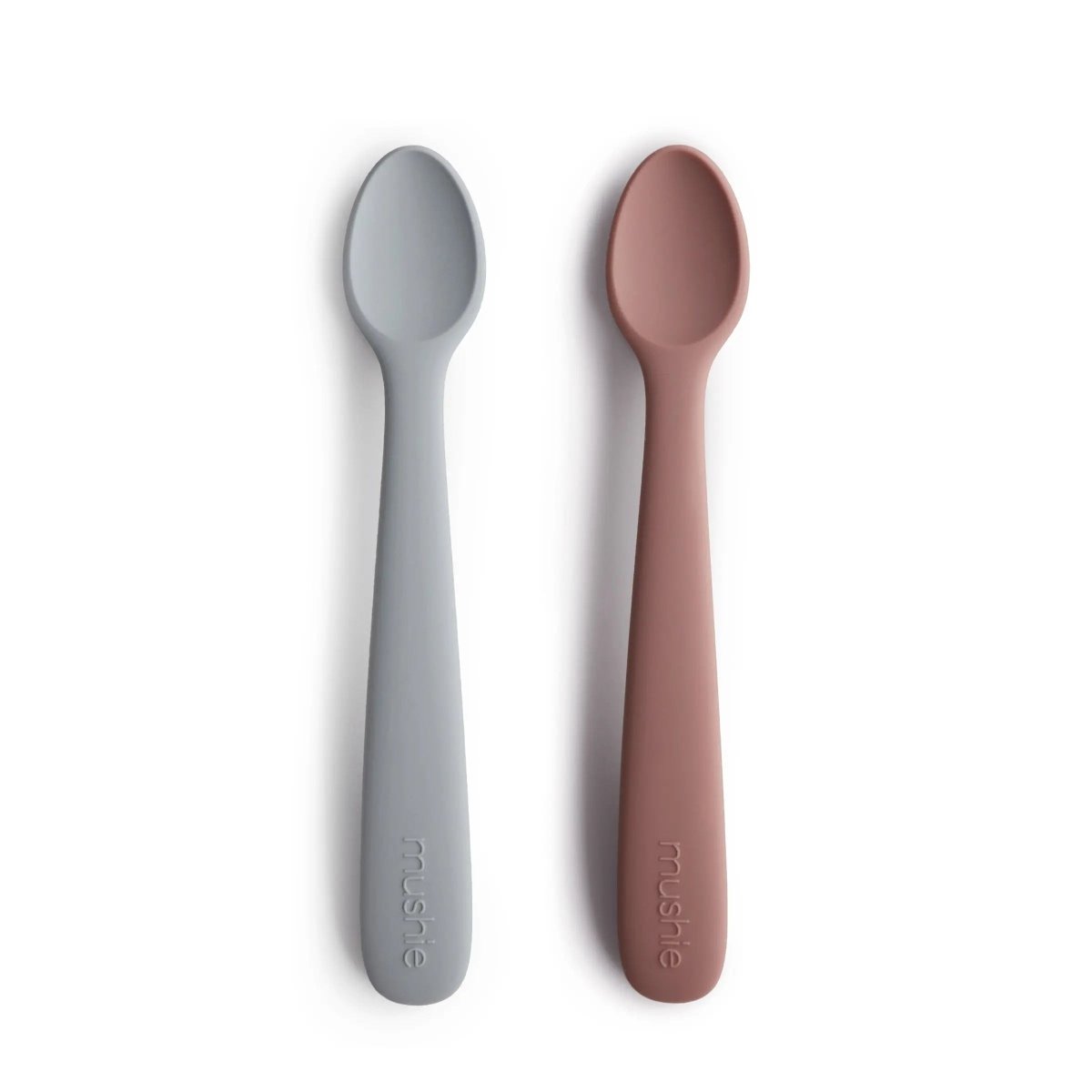 Mushie Silicone Feeding Spoons for Babies Soft Flexible Tip Safe and Comfortable Mealtime Essentials -