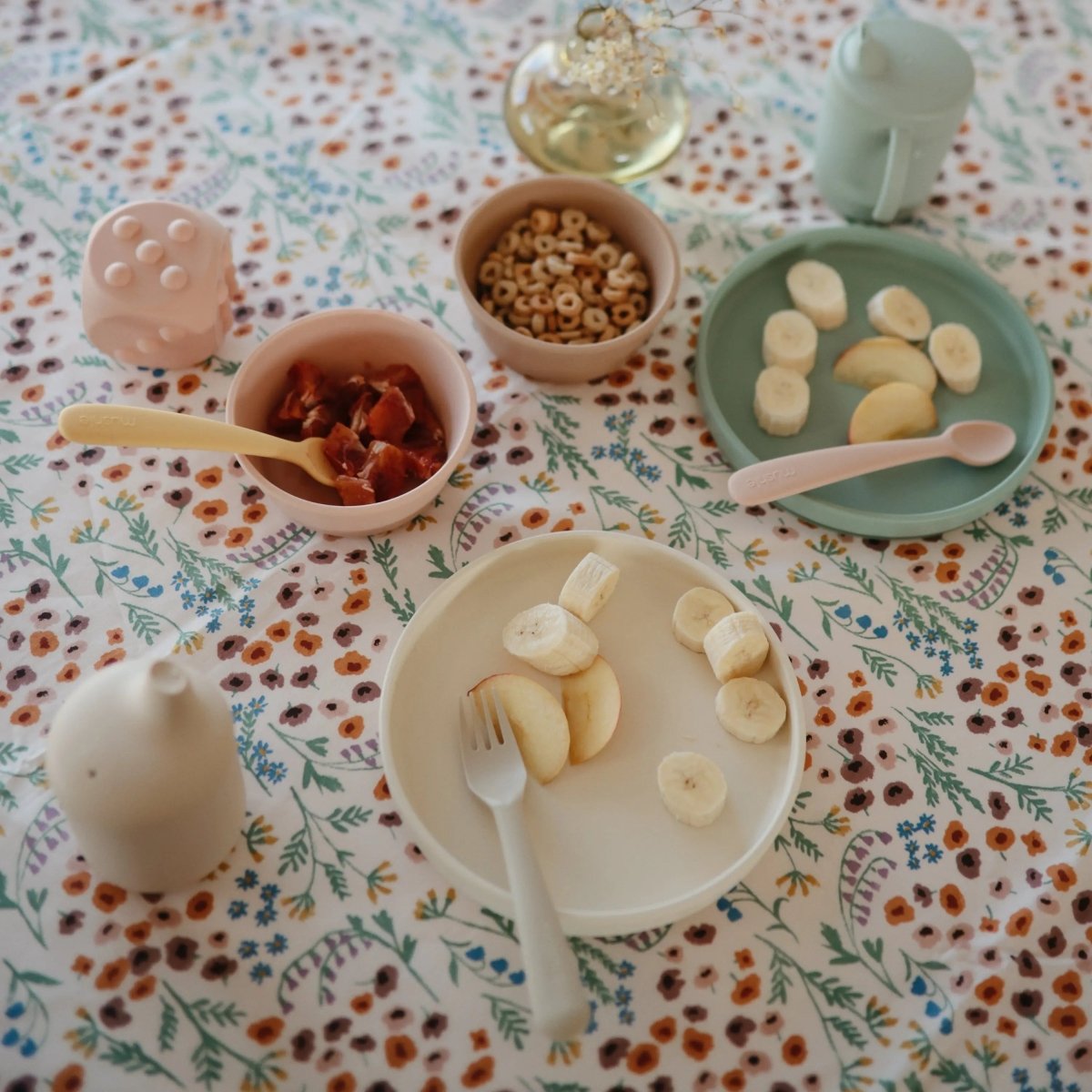 Mushie Silicone Feeding Spoons for Babies Soft Flexible Tip Safe and Comfortable Mealtime Essentials -