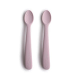 Mushie Silicone Feeding Spoons for Babies Soft Flexible Tip Safe and Comfortable Mealtime Essentials -