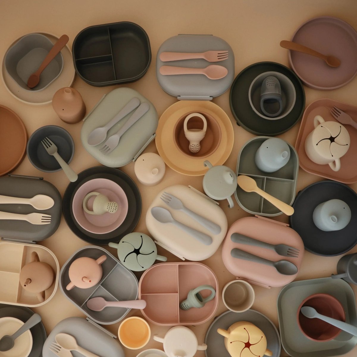 Mushie Silicone Feeding Spoons for Babies Soft Flexible Tip Safe and Comfortable Mealtime Essentials -