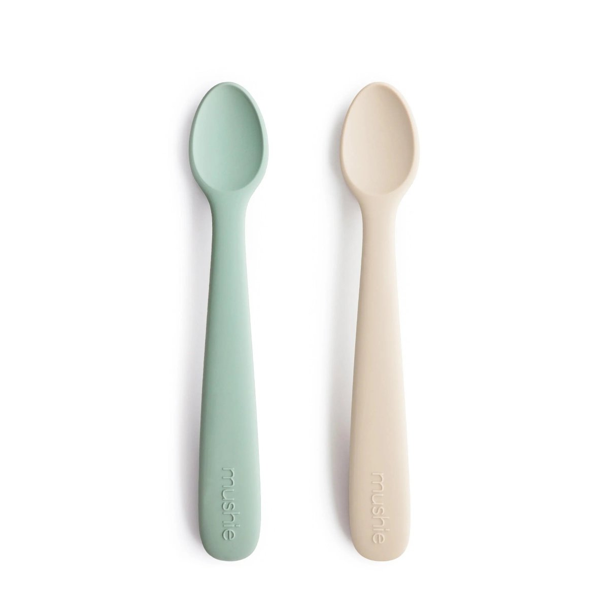 Mushie Silicone Feeding Spoons for Babies Soft Flexible Tip Safe and Comfortable Mealtime Essentials -