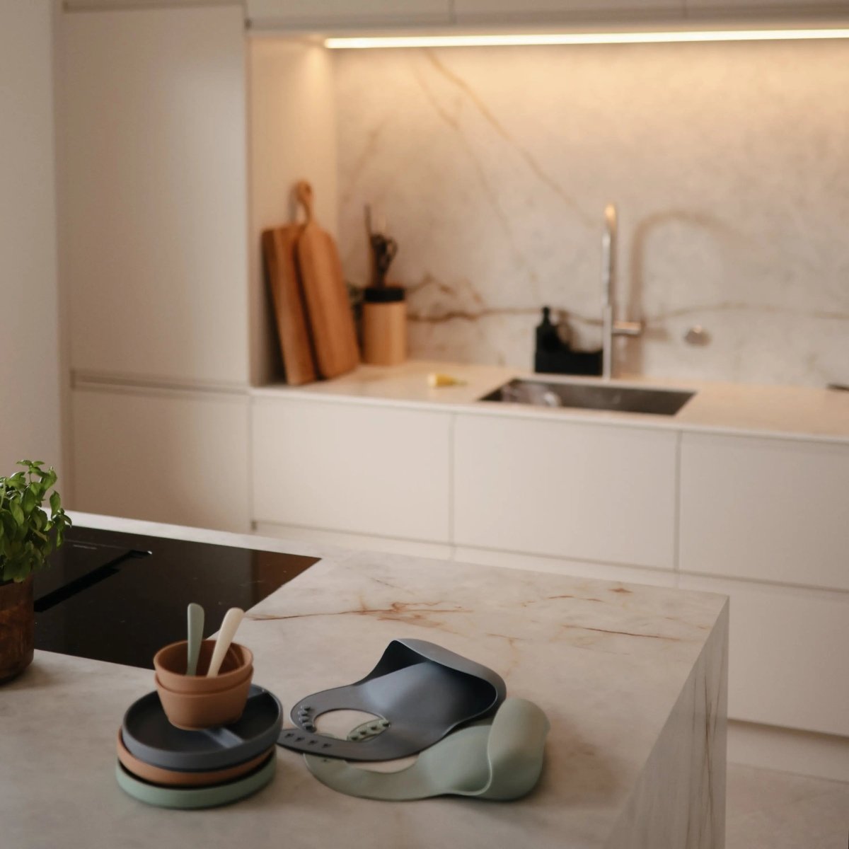 Mushie Silicone Feeding Spoons for Babies Soft Flexible Tip Safe and Comfortable Mealtime Essentials -