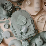 Mushie Silicone Fresh Food Feeder for Safe Self Feeding and Easy Cleaning - 