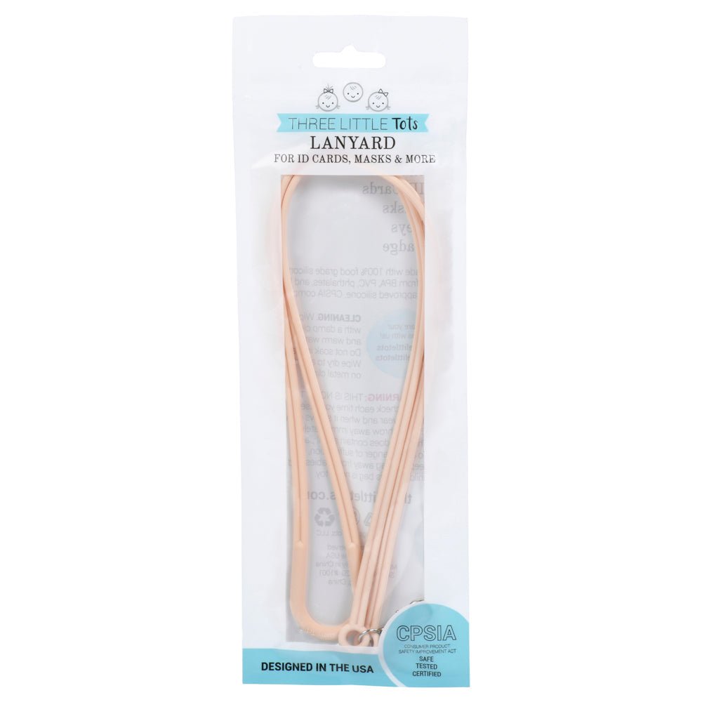 Three Little Tots Silicone Lanyard for ID Badges, Masks, Kets & More - 