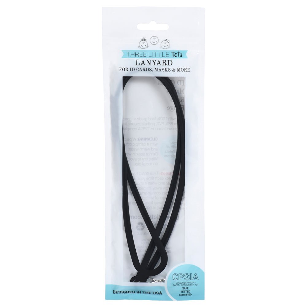 Three Little Tots Silicone Lanyard for ID Badges, Masks, Kets & More - 