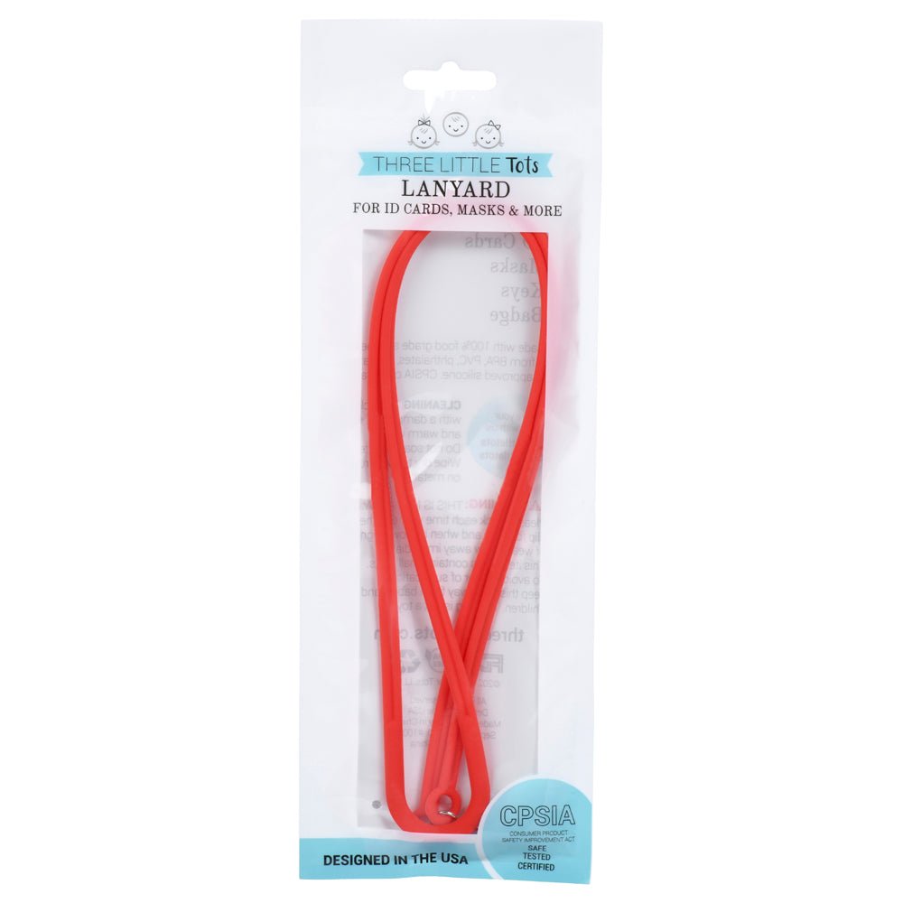 Three Little Tots Silicone Lanyard for ID Badges, Masks, Kets & More - 