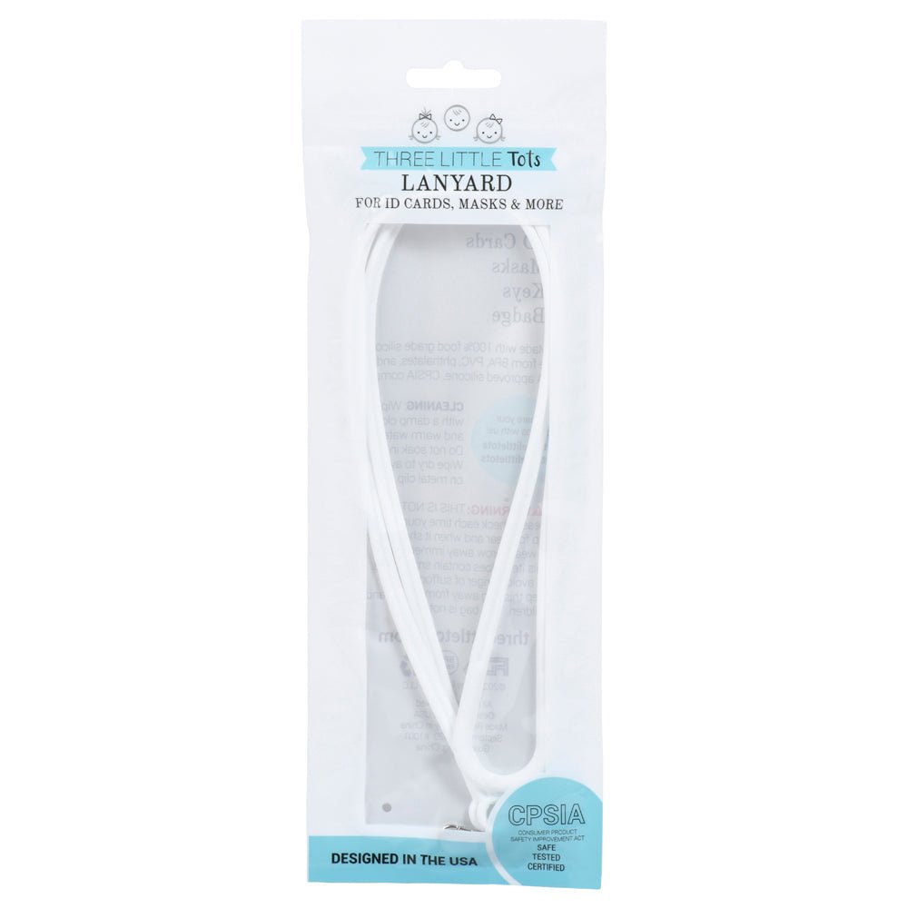 Three Little Tots Silicone Lanyard for ID Badges, Masks, Kets & More - 