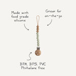 Mushie Silicone Pacifier Clip | Eva - 